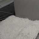 Fluffy Bedroom Rug, Small Oval Area Rugs, Cream Shag Bedside Carpet for Kids Room Nursery Dorm Cute Fuzzy Indoor Decor for Boy and Girl, 2.6 x 5.3 Feet