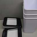 SHTALHST 3 Pack Bathroom Trash Can with Lid, 2.5 Gallon Small Slim Trashcan, Automatic Trash Can Touchless, Motion Sensor Waterproof Plastic Trash Bin for Bedroom Kitchen Office Living Room (White)