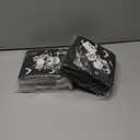 2 x 100Pcs Halloween Paper Napkin Skull Rose Crow Disposable Luncheon Napkin Double-Sided White Black Dinner Napkin for Home Party Table Decor