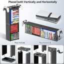 Video Game Disc Rack Tower Storage Holder Stand Universal for PS5/PS4/XBOX One/Series/NS Game, Game Organizer Shelf Display Stand for Wall Mount/Desk/Floor with Controller Holder Sega Genesis Consoles