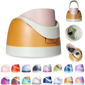 Ruzkq Replacement Lid for Owala Freesip, Compatible with Owala Cup 16oz 24oz 32oz 40oz, One Button Water Bottle Top Lid Replacement Accessory, Leakproof, BPA-Free, Khaki