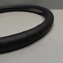 Microfiber Leather 16" Universal Fit Car Steering Wheel Cover, Elastic Nonslip Breathable and Odorless, Black