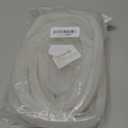 Feelers Flexible PVC Latex Tubing, 5/8 Inch ID Highly Elastic Hybrid Vinyl Tube Household Garden Water Air Hose Transport, Frosted White, 16.4Ft