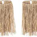 Beistle S50430-NAZ2 Adult Raffia Hula Skirts 2 Piece, 31" x 28", Natural