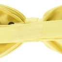 STACY ADAMS mens Satin Solid Bow TieBow Tie (Yellow)