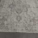 GENIMO 8x10 Area Rugs for Living Room, Machine Washable Non Slip Vintage Rugs, Low Pile Lightweight Chenille Print Rug for Bedroom, Dining Room, Home Office, Light Taupe 
