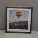 OMISHE 9x9 inch Picture Frame Rustic Brown for Wall Hanging or Tabletop Poster, Frame Display 7x7 inch with Mat or 9x9 Without Mat, Square Wall Gallery Photo Frame, Rustic Brown