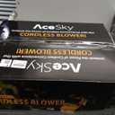 Leaf Blower Cordless - 2025 Update 150000RPM & 3 Speed Levels Electric Leaf Blower with 2 x 4.0Ah Battery and Charger, Extension Tube Blower for Lawn Care, Yard, Garage, Blowing Leaves, Dust or Snow (Yellow)