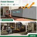 Goleray Privacy Fence Screen 6'x50' Outdoor Mesh Fencing Panels Temporary Fence Covering Privacy Shade Net Covers for Backyard Garden Pool, Light Gray