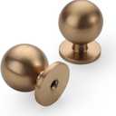 20 Pack 1.2 Inch Champagne Bronze Cabinet Knobs Kitchen Cabinet Knobs Champagne Drawer Knobs Round Dresser Knobs Kitchen Knobs for Cabinets Knobs for Cabinets and Drawers