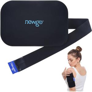 NEWGO Gel Ice Pack for Injuries Reusable, Hot Cold Compress Therapy Ice Wrap for Elbow, Wrist, Ankle, Shoulder Pain Relief, Injuries Pain Relief (11.8" x 7.8")
