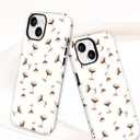 Magnetic Case for iPhone 14 Plus, Compatible with MagSafe, Cute White Aesthetic Martini Glasses Magnetic Soft TPU and Hard PC Shockproof Protective Phone Cover for Women Girls