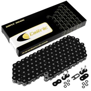 Caltric Black 520-Pitch 120-Links O-Ring Drive Chain Compatible with ATV/UTV/Quad/Side X Side/Motorcycle/Dirtbike/with Rivet and Clip on Master Links