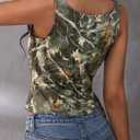 Women's Camo Workout Tank Tops Summer Scoop Neck Sleeveless Athletic Shirts (S)