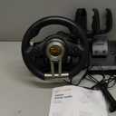 PXN PC Racing Wheel, V3 PRO 180 Degree Universal USB Car Sim Game Steering Wheel with Pedals for Xbox One, Xbox Series S/X, PS3, PS4, Switch (Black)