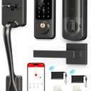 Smart Front Door Lock Set: Hornbill Keyless Entry Door Lock Deadbolt with Handle, Digital Keypad Smart Home System, Auto-Lock, Easy Install, Matte Black