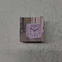 Peakeep Small Battery Operated Analog Travel Alarm Clock Silent No Ticking, Lighted on Demand and Snooze, Beep Sounds, Gentle Wake, Ascending Alarm, Easy Set (Black)