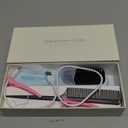 Go Brush, 2026 Upgrade Portable Hair Straightener Brush for Travel, Mini Cordless Hair Straightener Comb with Temperature Display for Women (Blue)