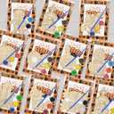 2 x 12 Pcs Halloween Wooden Painting Crafts for Kids, Boo Ghost Pumpkin Painting Cutouts DIY Art Craft Kit for Halloween Party Favors Coloring Ornament for School Activities Supplies