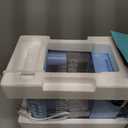 Nostalgia Snow Cone Shaved Ice Machine - Retro Table-Top Slushie Machine Makes 20 ICY Treats - Includes 2 Reusable Plastic Cups & Ice Scoop - Vintage Blue