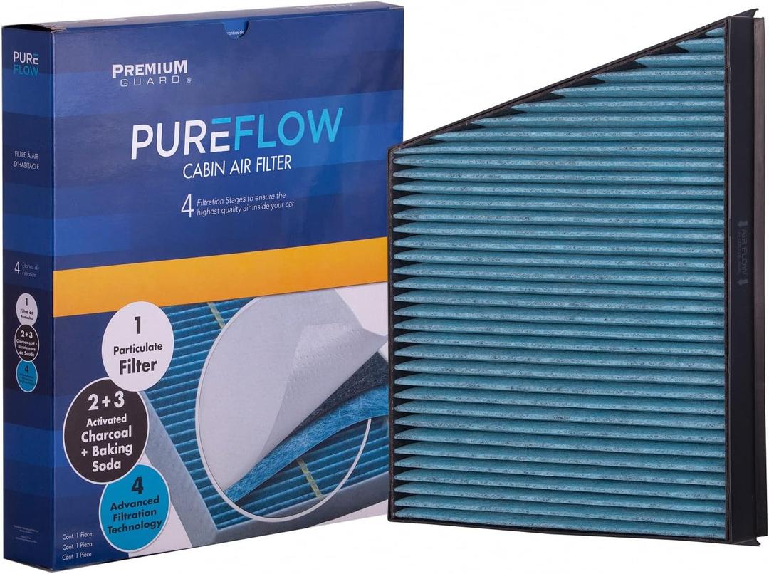 PureFlow Cabin Air Filter PC5772X | Fits 2006-2009 Mercedes-Benz E350, 2003-2006 E320, E500, 2007-2011 CLS550, 2006 CLS500, 2007-2009 E550, 2003-2006 E55 AMG, Fresh Air