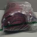 Party Solids Pack of 12 Premium Plastic Tablecloth 54 Inch x 108 Inch Rectangle Table Cover - Burgundy