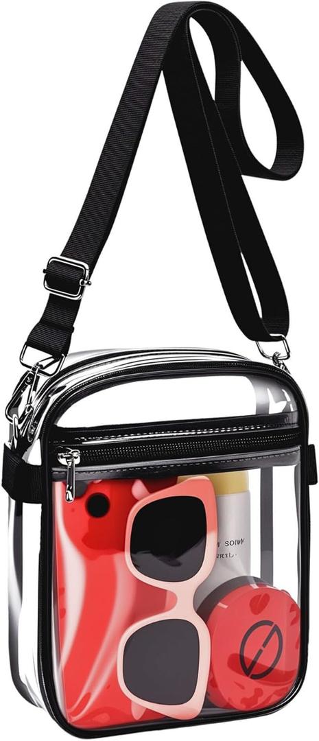 MAY TREE Clear Bag for Stadium Events Clear Purse for Work Concert Sport Events