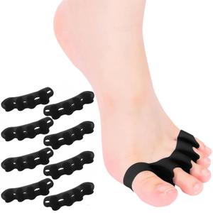 Toe Spacers for Women and Men, Toe Separators for Pedicure, Bunion Corrector, Hammer Toe Straightener, Plantar Fasciitis,