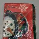 Artoid Mode Red Snowman Let It Snow Winter Placemats Set of 6, 12x18 Inch Seasonal Christmas Holiday Table Mats for Party Kitchen Dining Decoration