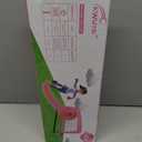 Kids Soccer Goal Set with Size 2 Purple Pink Glitter Butterfly Soccer Ball and Pump 2x1.5ft Portable Butterfly Print Soccer Nets for Toddlers Ages 3-5