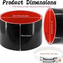 ID 5 Inch(127mm) High Temperature 4-Ply Reinforced Straight Silicone Hose Performance Coupler with 2Pcs T-Bolt Clamps Suitable High Level Turbo Pipe Connecting
