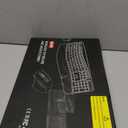 Wireless Keyboard and Mouse Combo, 2.4G Full Size Wave Keys Ergonomic Keyboard with Wrist Rest and 3-Level DPI Adjustable Wireless Ergonomic Mouse for Windows, Mac OS Desktop/Laptop/PC(Black)