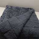 Wemore Fleece Weighted Blanket for Adults (60" x 80" 20lbs, Grey-Blue), Dual Sided Cozy Soft Sherpa Heavy Blanket, 3D Imitation Turtle Shell Warm Jacquard Flannel Weighted Blankets for Couch and Bed