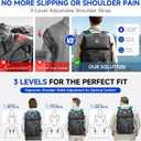 Travel Backpack for Men, 40L Carry On Backpack Flight Approved, Large-40L