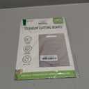 Katuchef Titan Carve Titanium Cutting Board,Siraat Pure Apex Titanium Cutting Boards for Kitchen, Double Sided Non Toxic Celuxer Board for Cutting Meat Vegetable Fruit,Easy to clean(L:13.39L*9.06W)