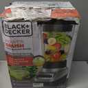 BLACK+DECKER PowerCrush Multi-Function Blender with 6-Cup Glass Jar, 4 Speed Settings, Silver