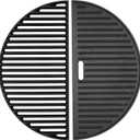 18" Grill Grate & Griddle Replacement for Kamado Joe Grill Accessories Classic III, II, I Stand-Alone, Solo Stove, for Large Big Green Egg Cast Iron Grate, Vision Parts VGKSS-CC2, B-11N1A1-Y2A