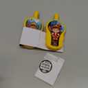 Kids Walkie Talkies 2 Pack, Construction Theme, Outdoor Camping Toys Birthday Gifts for Boys Girls Age 2-7