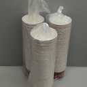 Yungyan 150 Pcs 9 oz Christmas Snack Bowls Cups Disposable Soup Paper Popcorn Bowl Christmas Party Supplies Yogurt Dessert Food Containers Ice Cream for Sundae Hot Cold Food(Plaid)