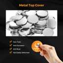 BEAMNOVA 100 Sets 58mm / 2.28 in (Approx. 2-1/4 inch) Button Magnet Supplies for Button Maker Machine, Round Metal Pin Maker Blanks, for DIY Crafts, Gifts, Market Booths (Machine NOT Included)
