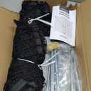 ORIENGEAR Basketball Rebounder Net 10x10 FT  Large Yard Guard Basketball Net Catcher Backstop Net for Outdoor Hoops, Universal Fit for Round & Square Poles, Quick Foldable Storage Design + Carry Bag