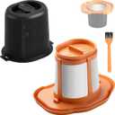 N651381 Vacuum Pre-Filter & HHVKF10 Filter for Black & Decker Vacuum Cleaner HHVK, HHVK320J, HHVK320J10, HHVK320JZ01, HHVK320J12, HHVK415B01, HHVK515J, HHVK515JP Handheld Vacuum Filter Washable