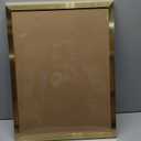 A3 Aluminum Alloy Photo Frame Narrow Edge Gold Finish, Wall-mounted Certificate Display Holder, Metal Poster Frame for Office and Home Decor