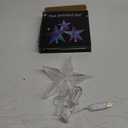 Christmas Tree Topper Star 7" LED Lighted Star Tree Top w/Remote Control, 5-Point Star RGB Night Light Treetop, Small Xmas Tree Decor for Christmas, USB Plug in/Wire 9.84Ft