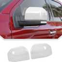 JeCar White Side Mirror Cover Cap Trim Fit for Ford F150 2015-2020 (2pcs)