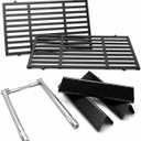 Uniflasy Spirit E210 Grill Parts for Weber, 7635 Flavorizer Bars, 69787 Burner Tubes & 7637 Grill Grates, Fits Weber Spirit 200 & GS4 Spirit II 200 Series Front Control, E/S-210 E/S-220