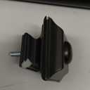 Ivilon Drapery Window Curtain Rod - End Cap Style Design 1 Inch Pole. 28 to 48 Inch Color Black