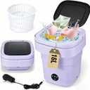 Mini Washing Machine 16L Foldable Small Washer for Underwear, Socks, Baby Clothes - 3 Cleaning Modes with Spin Dryer Basket Ideal for Apartment, RV, Travel, Dorm