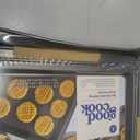 GoodCook Nonstick Steel 3-Piece Cookie Sheet Set, Gray, Small, Medium, Large