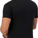 Hanes Men's Undershirts T-Shirt Pack, 4-Pack, ComfortBlend Moisture-Wicking Tees for Men, Crewneck T-Shirt, Slim Fit, medium